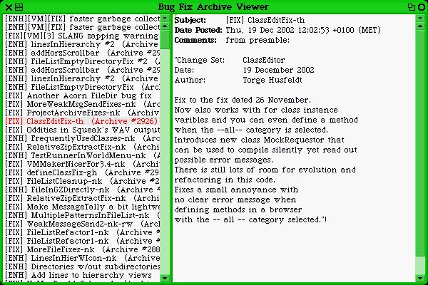 Uploaded Image: Bug Fix Archive Viewer - Show Fixes and Enhancements from 2002.jpeg